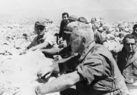 Chief of Staff Rav Aluf Haim Bar Lev visited the IDF positions along the Suez Canal.