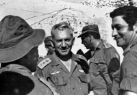 Chief of Staff Rav Aluf Haim Bar Lev visited the IDF positions along the Suez Canal.