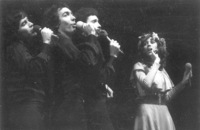 The famous Singer group "Hakol over Habibi" performing.