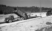 Enlarging the highway in the valley of Rehavya, Jerusalem.