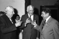 The French Ambassador Jean Harley, awarded Yosef Lotan as Commander de 'lordre National du Merit and Dr. Arie Mengel with Chevalier de L?rdre National du Merit for their devotion working with the Embassy for years.