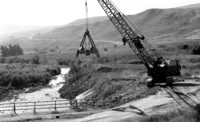 IDF rebuilding the Jordan River bed on the border with Jordan.