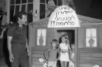 Abe Nathan organized an operation to destroy children toys which are any remind to real armament like mashne guns, guns etc.