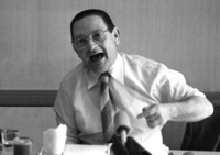 Dr.Haim Doron, Head of the Kupat Holim Klalit Health Company holding a press conference in Tel Aviv.