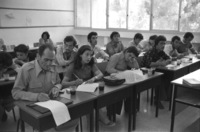 Lebanese teachers receiving education in Israel at Metula.