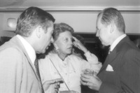 President of the israel Manufacturers Ass. Gave a partyat his home for the foreign industrialists who came to Israel to check the possibility for cooperation with the Israeli Industry.