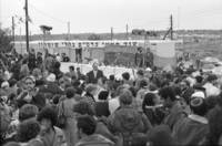 Ceremony of placing the first Tora Scroll in the Synagogue of Karnei Shomron.