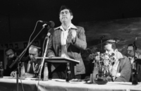 Ceremony of placing the first Tora Scroll in the Synagogue of Karnei Shomron.