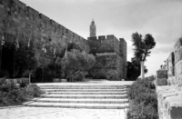 The Wall of the Old City of Jerusalem.