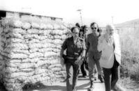 Former British Prime Minister Sir Harold Wilson visited today the Good Fence at the Lebanese border.