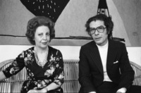 Famous duo pianists Braha Eden and Aleksander Tamir.