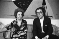Famous duo pianists Braha Eden and Aleksander Tamir.