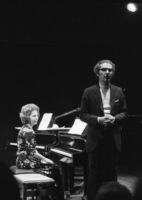 Famous duo pianists Braha Eden and Aleksander Tamir.
