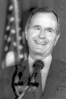 Deputy President of USA Geoge Bush arrived to Israel for a few days visit.