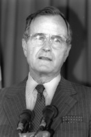 Deputy President of USA Geoge Bush arrived to Israel for a few days visit.