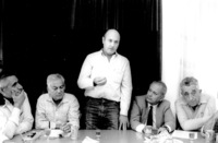 Mapam Party leaders invited Chairmen of the Workers Council of Tel Aviv Mr. Teddy Kaufman to exchange view.