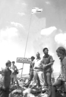 Ariel Sharon participating the inauguration of the new settlement in Samaria, West Bank village Elon More.