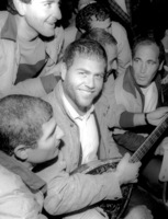Yehuda Poliker, famous Israeli singer perfomed in the Maasiahu Prison.