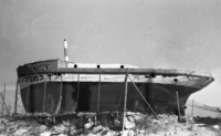This is one of the boats by which thenth of illegal Jewish Immigrants (Maapilim) arrived in Palestine.