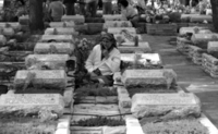 Memorial Day ceremony on Mount Herzl in Jerusalem with Prime Minister Shimon Peres and Israeli President Chai m Herzog.