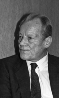 Former German Chancellor, Willy Brandt arrived to Israel for a short visit Seen here at Ben Gurion airport.