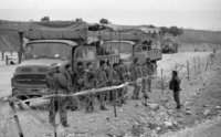 צה"ל עורך הכנות לפוצץ בונקר שהיה בשימוש כנופיות מחבלים בנהר הזהרני.