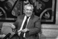 Ariel Sharon returned from abroad.
