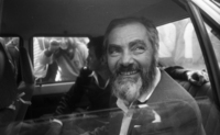 Rabbi Kahane Meir, on way to the Arab Village of Taybe.