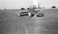 Following the dry wheather the farmers started to ploughing their fields.