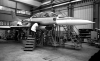 PM Shimon Peres visited today the Israel Aircraft Industry and checked closely the LAVI aircraft under construction.