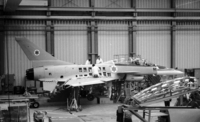 PM Shimon Peres visited today the Israel Aircraft Industry and checked closely the LAVI aircraft under construction.