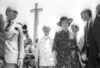 British Prime Minister Margaret Tatcher arrived in Israel for officail talks.
