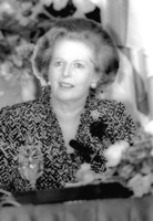British Prime Minister Margaret Tatcher arrived in Israel for officail talks.