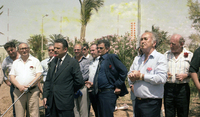 Laying the Corner stone for the new Hotel Marina in Eilat built by Haim Shief.