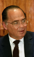 President of Zaire, Mobuto Sese Seko visiting Israel, was the guest of honour in dinner given in his honour.