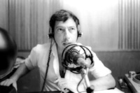 Moshe Timor broadcasting during the War Shlom Hagalil.