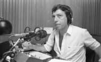 Moshe Timor broadcasting during the War Shlom Hagalil.