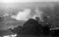IDF airplanes bombing the southern part of Beirut, Lebanon.