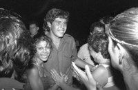 IAF pilot Ron Harush, who was shot down over Lebanon and captured by the PLO fighters was relised and returned in the exchange agreement.