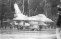 The first US made aircraft F 16C arrived in Israel.