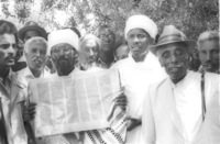 The Ethiopian immigrants demonstrated against the refusal of the Rabbinical Hight Court not to recognize them as Jews and their priests as the Jewish Rabbis.
