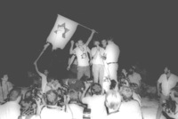 The extreeme right-wing Kahane movement demonstrated in Givatayim calling anti Arab slogans.