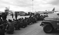 Police forces was called to calm down the El Al workers who violently demonstarted after rumors said that the El Al company will be closed.