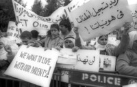 Some Arabs of East Jerusalem demonstrated outside PM Office calling for reunition of families.