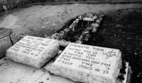 Bodies of Meir Feinstein and Moshe Barazani, members of underground movement Etzel, Killed themselves shortly before the execution by the British.