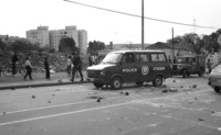 The Tel Aviv suburb Kfar Shalem riots in the suburb, following the incident when a young ciitizen was killed by the police.