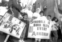 The small Armenian community in Israel, held a memorial for the massacre the Turks did many in 1915.