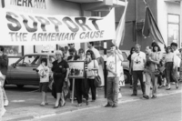 The small Armenian community in Israel, held a memorial for the massacre the Turks did many in 1915.