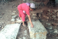 The ancient Jewish village of Pkyin, where Jews live continuously since the Bar Kochba uprising.