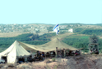 The new settlement of Alfei Menashe under construction.